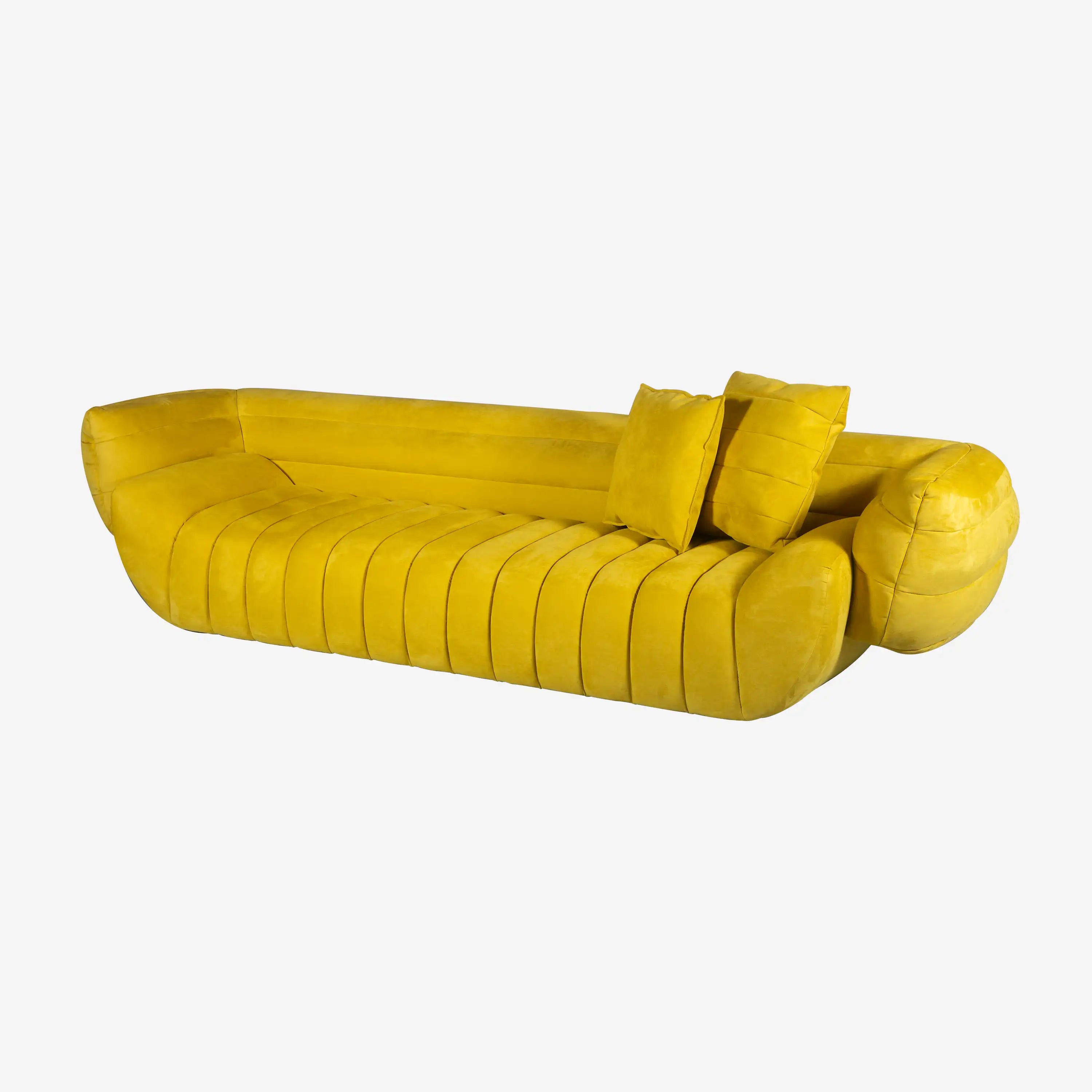 Tachile 4 Seater Sofa Yellow